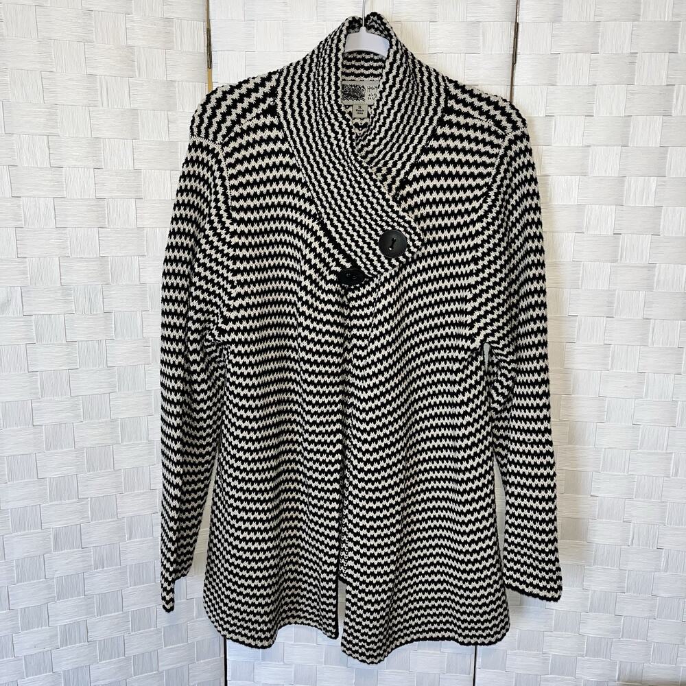 Habitat Clothes To Live In Long Cardigan Women’s XL Tunic Sweater Chunky Knit